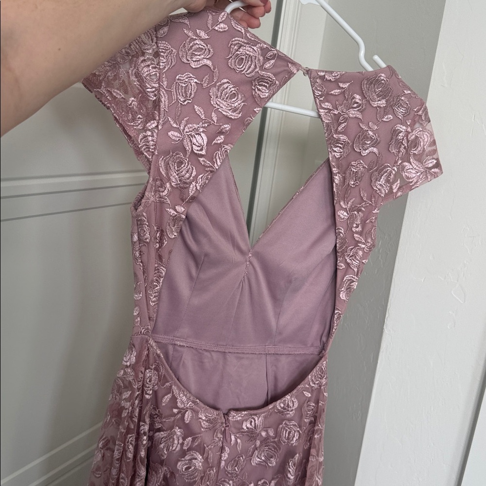 Lulus Jacqueline Floral Embroidered Open Back Dres - Picture 10 of 12